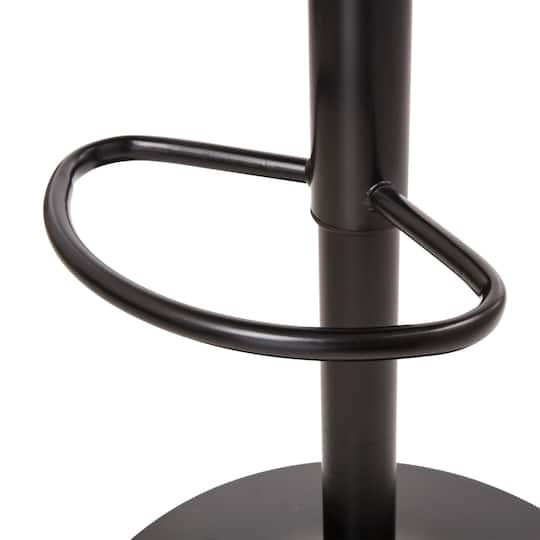 Glitzhome® Mid-Century Leatherette Gaslift Adjustable Swivel Bar Stool Set